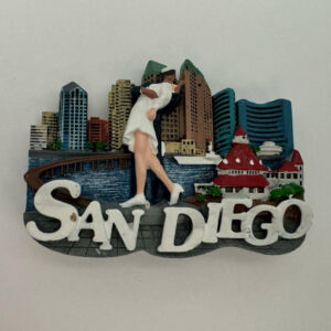 D-60139 CITY SKYLINE SAN DIEGO METAL MAGNET