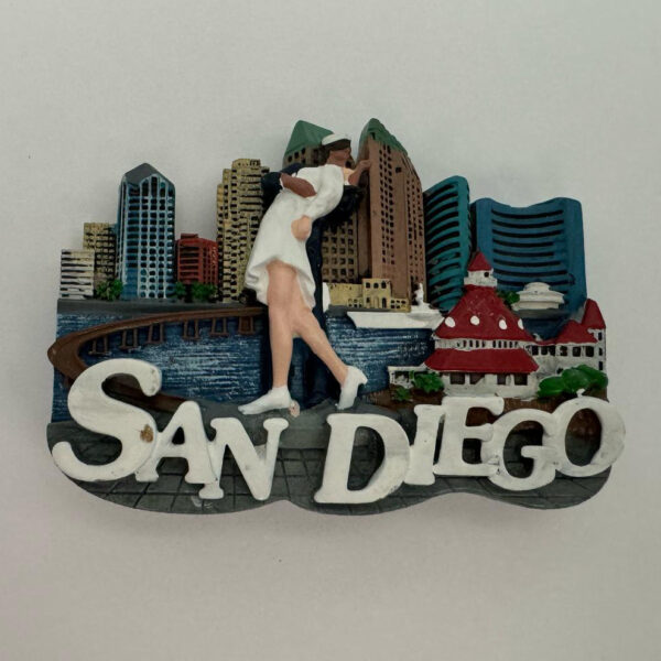 D-60139 CITY SKYLINE SAN DIEGO METAL MAGNET