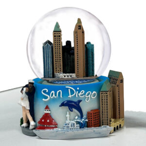 D-60135 SNOW GLOBE SKYLINE SAN DIEGO 65mm