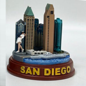 D-60138STATUE CITY SKYLINE SAN DIEGO 3"