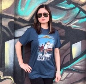 AT 9008 SD,CA  Historic Heart of SD Charcoal Adult T- Shirt