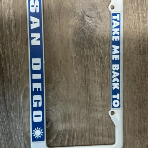 LICENCE FRAME 001 TAKE ME BACK TO SAN DIEGO /SUN LICENCE FRAME WHITE