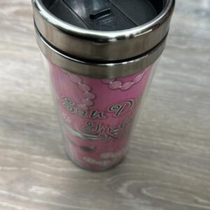 T MUG 047C3495 SD TRAVEL MUG SS/PLAST GIRLS NIGHT OUT