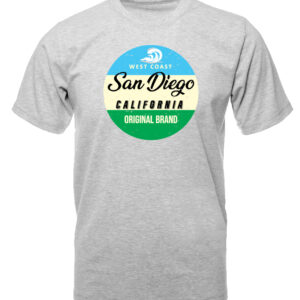AT 9016 SD,CA West Coast / Wave Grey Adult T- Shirt