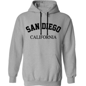 AEH 4001 SD,CA D-1 Print BLK Adult Grey Emb Hoodie