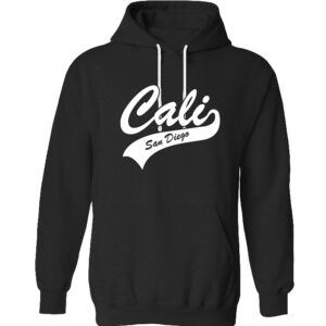 AH 5017 SD,CA Cali SD Black Adult Hoodie
