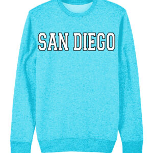 AS 2002 SD,CA D-1 Emb Aqua Blue Adult Sweatshirt