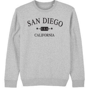 AS 2007 SD,CA USA Emb Grey Adult Sweatshirt