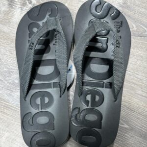 M FF 1411 Mens  SD  Adult FLIP FLOP Charcoal