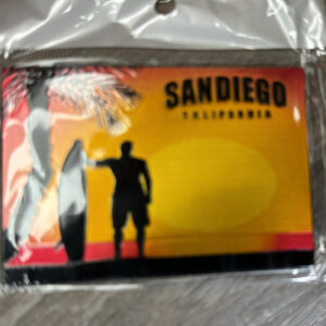 SH MG 1516 SD SUNSET,PALM TREE, SURFER  SHINNING MAGNETS