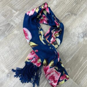 Scarf 1401 Red, White, Blue USA Scarf NAVY,WHITE,PINK