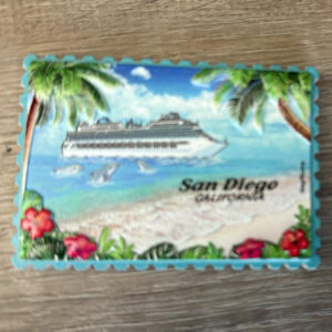 CR MG 73503  SQUARE CRUISE RESIN  MAGNET