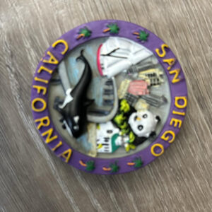 CR MG 7002 ROUND MULTI IMAGES RESIN  MAGNET