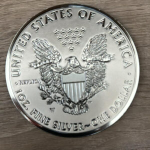 MG  86851 SILVER REPLICA COIN 2 SIDE FOIL  MAGNET