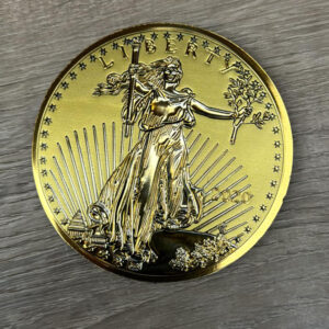 MG  86852 GOLD REPLICA COIN 2 SIDE FOIL MAGNET