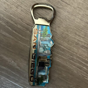 MG 2707 SHIP DOWNTOWN  BOTTLE OPENER METAL MAGNET