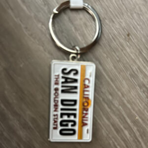 KC-088 SAN DIEGO LICENCE METAL KEYCHAIN