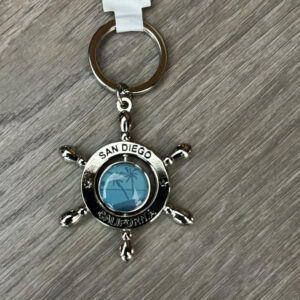 KC-008 SAN DIEGO WHEEL/PALM TREE   METAL KEYCHAIN
