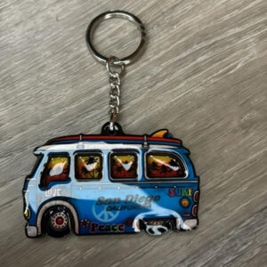 KC-84699 SAN DIEGO SURF BUSS 2 LAYER  MDF KEYCHAIN Blue