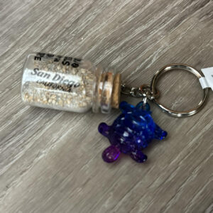 KC-88501 SAN DIEGO SANT BOTTLE/ TURTLE   KEYCHAIN