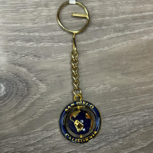 KC-1048 SAN DIEGO GLOBE METAL  KEYCHAIN