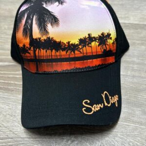 CAP 1310 Skyline sunset Cap SD Black /Orange