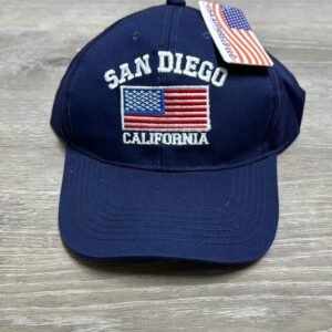 CAP 1311 San Diego Flag California Cap SD Navy Blue