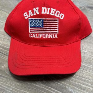 CAP 1312 San Diego Flag California Cap SD Red