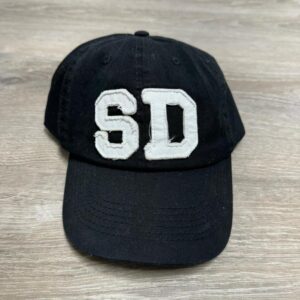 CAP 1300 Letter Patch Cap SD Black