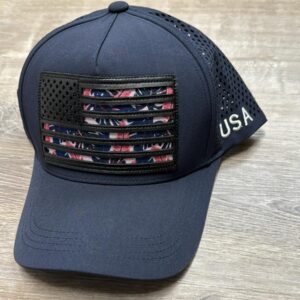 CAP 1319 USA Floral Patch Cap Navy
