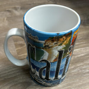 MUG-SMCAL02  CALIFORNIA TALL ETCHED  MUG 18OZ