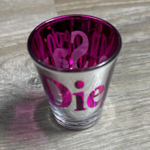 SHOT G-03961P SAN DIEGO BLUE POSTAGE STAMP SHOTGLASS PINK