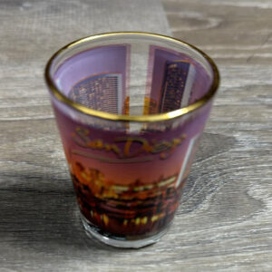 SHOT G-3689 SAN DIEGO MARINA AT NIGHT SHOTGLASS