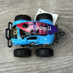M CAR-6225 SAN DIEGO M  SCALE METAL CAR LIGHT BLUE