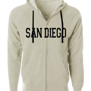 AZ 1008 SD D-1  Adult Cream Zipper Hoodie