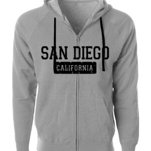 AZ 1009 SD D-1  Adult Grey Zipper Hoodie