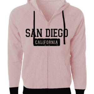 AZ 1010 SD D-1  Adult Pink Zipper Hoodie