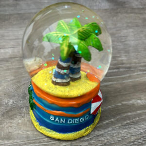 SNOWGLOBE-010 SAN DIEGO PALM TREES SNOWGLOBE
