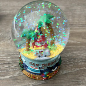 794CA-1905 SAN DIEGO 65 MM CA PALM TREES SNOWGLOBE