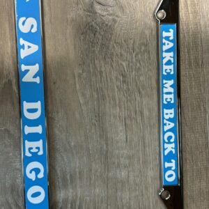 LICENCE FRAME 004 TAKE ME BACK TO SAN DIEGO/TURTLE LICENCE FRAME SILVER
