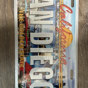LICENCE PLATE 008  SD THE GOLDEN STATE /SUN LICENCE PLATE