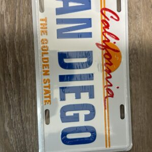 LICENCE PLATE 005 SD THE GOLDEN STATE LICENCE PLATE