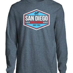ALST 1101 SD,CA EST.1850 Heather Navy Adult Long Sleeve T-Shirt