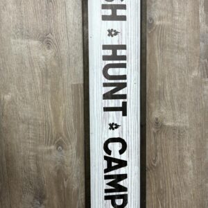 WS 001 Fish-Hunt-Camp Wall Sign  36.1*8*7.9