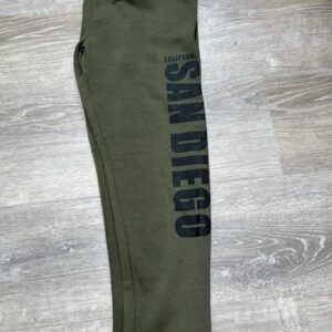 TS 001 SD,CA Army Olive Sweatpants Screen Printing