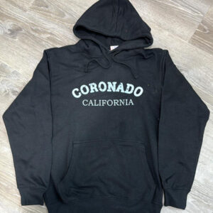 CRO 005 Coronado CA, Black Adult Hoodie