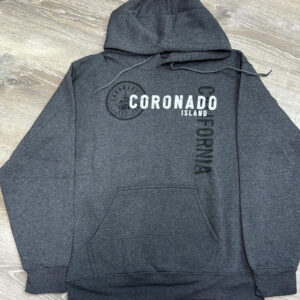 CRO 007 Coronado Charcoal Island Adult Hoodie