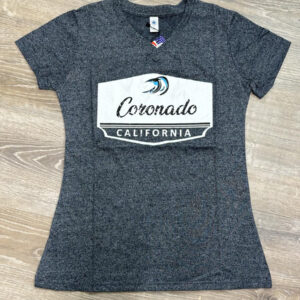 CRO 013 Coronado Heather Navy Waves V-Neck T-Shirt