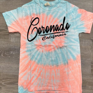 CRO 014 Coronado CA, Tie-Dye Adult T-Shirt
