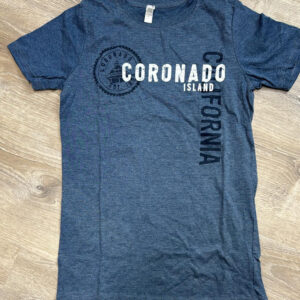 CRO 019 Coronado Island Heather Navy Adult T-Shirt